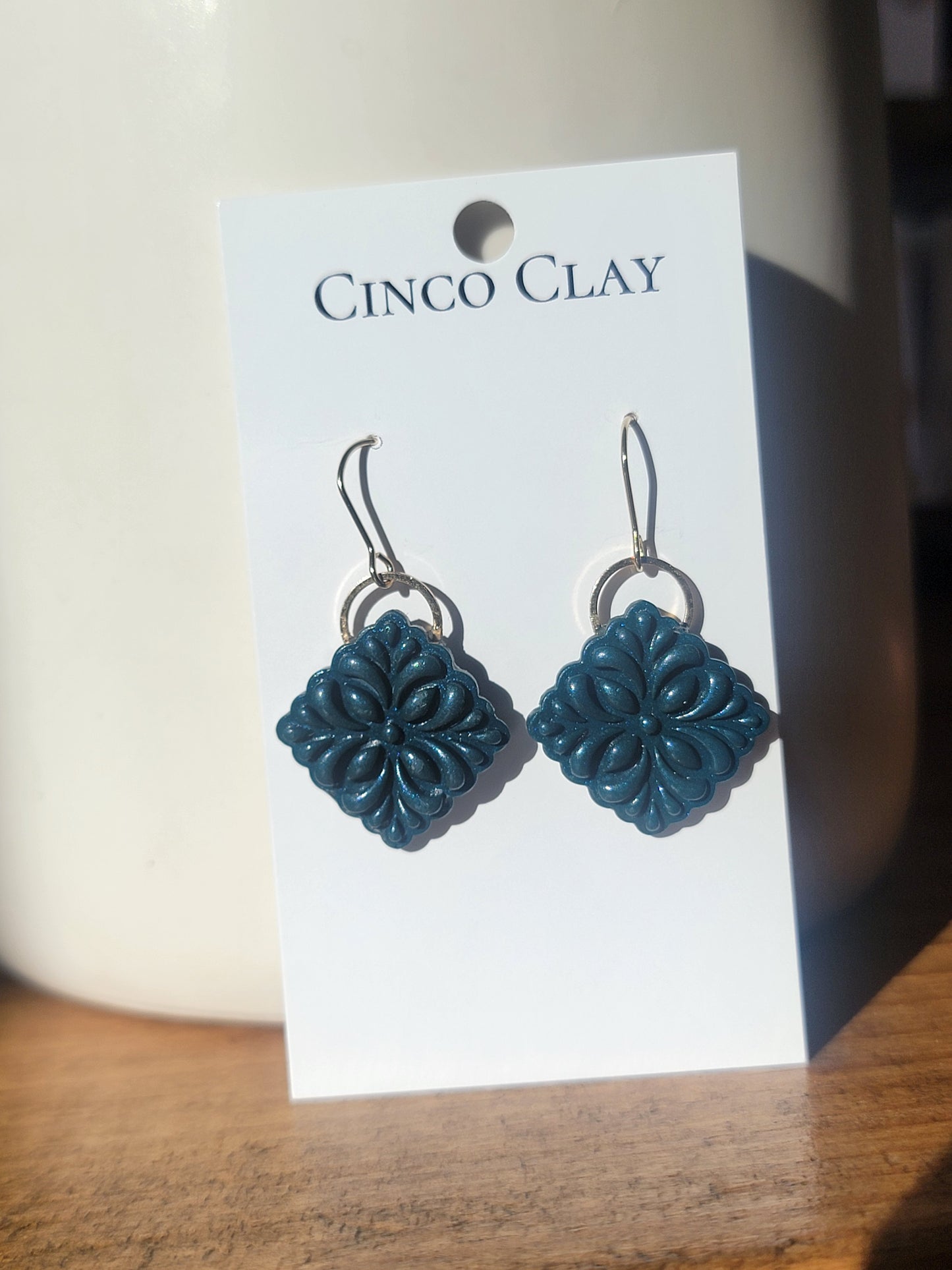 Square Textured Dangle