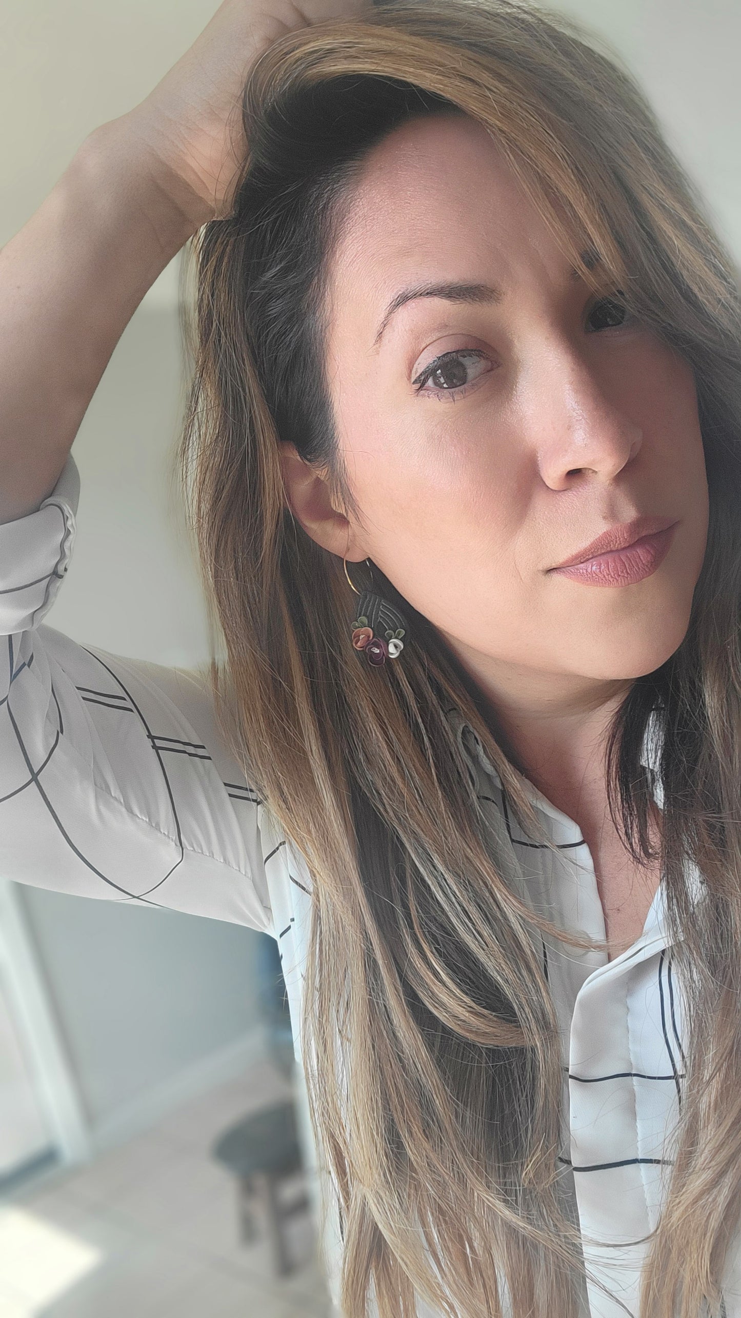 Floral Teardrop Dangles