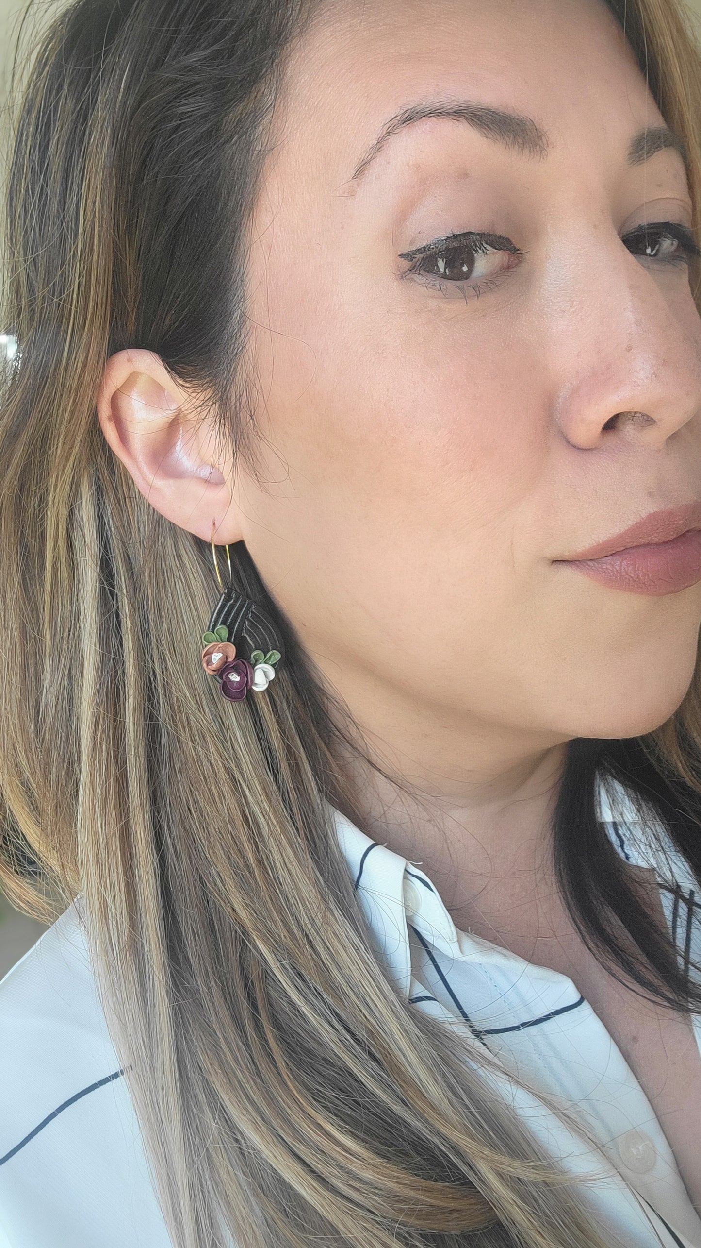 Floral Teardrop Dangles